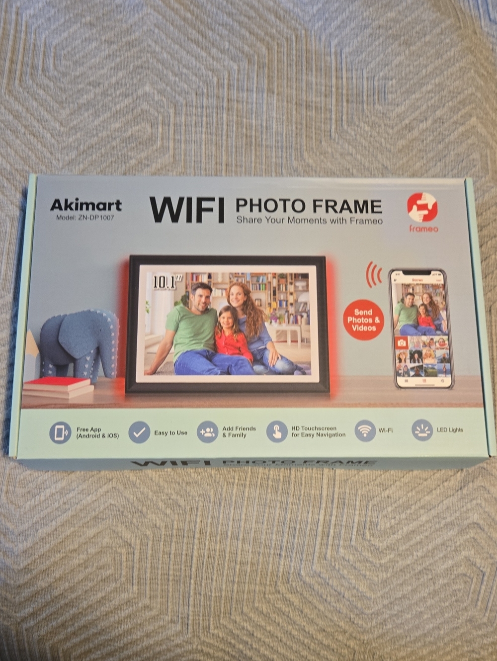 NWOT Akimart WIFI Photo Frame - Digital Display with App